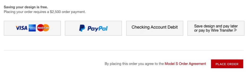 Ordering page
